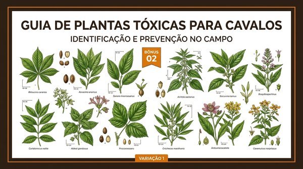 Capa Guia de Plantas Tóxicas para Cavalos